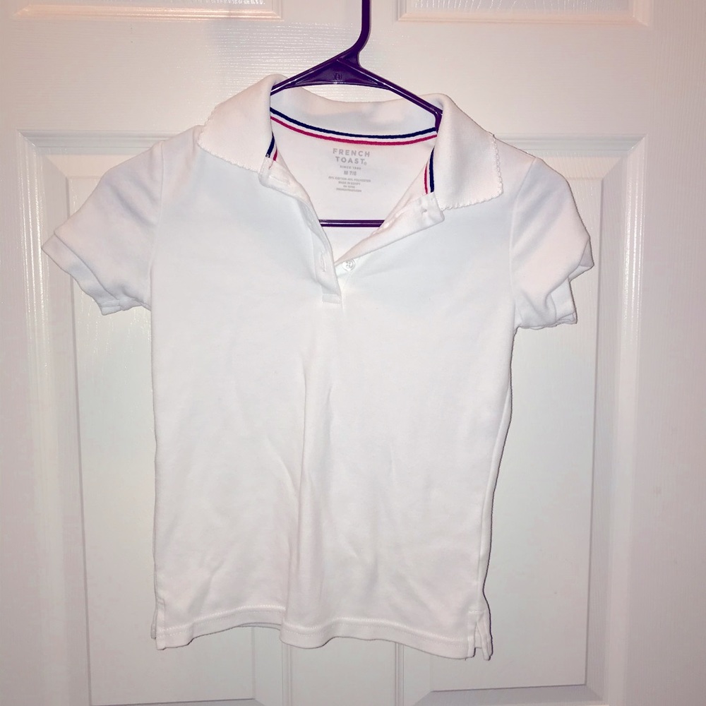 Girls White Polo size 7/8